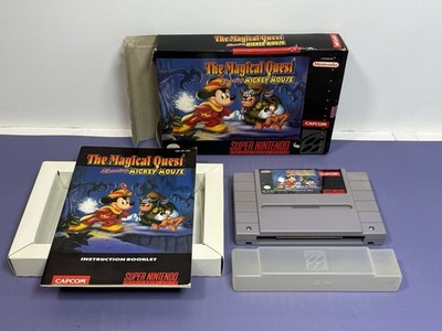 Magical Quest Starring Mickey Mouse (Super Nintendo, SNES) - Complete in Box CIB