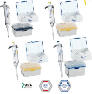 [11684-1] Eppendorf Research Plus G 4-Pack Pipettes 2.5/20/200/1000 µL –2231300004 -Sealed