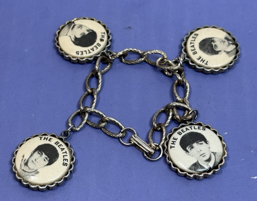 The Beatles, Vintage Original NEMS Charms, Bracelet 1964