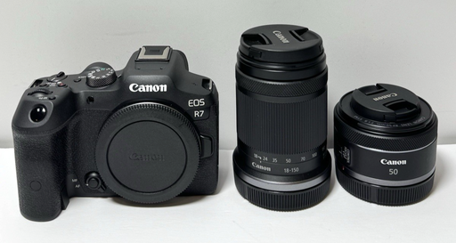 [12010-1] Canon EOS R7 Mirrorless Camera + RF 18-150mm & 50mm Lenses + Bag & Extras