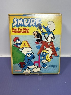 Smurf Paint n Play Workshop Coleco for ColecoVision & Adam Computer System