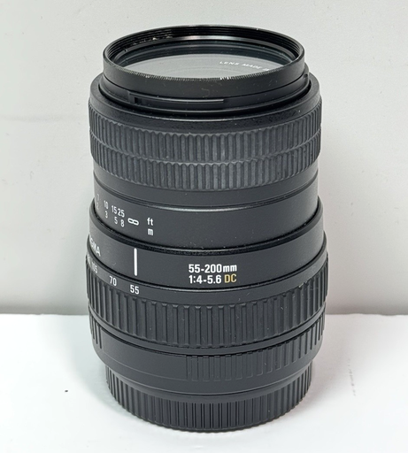 [FRB] SIGMA 55-200mm f/4-5.6 DC Zoom for Canon EF With Caps #Japan