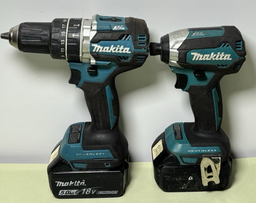 [12046-2] Makita 18V Brushless Drill Impact Driver Combo Kit XPH12 + XDT13 w/ Batteris