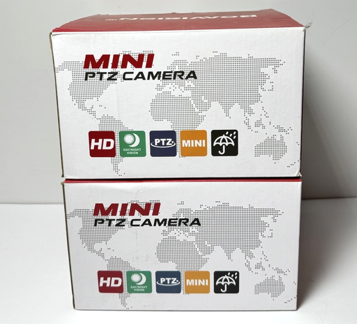 [12155-2] Boavision Mini PTZ Camera WiFi Security with Full Color Night HD22M102M Lot of 2