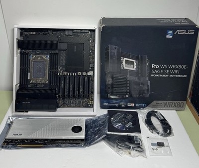 [12240-3] ASUS Pro WS WRX80E-SAGE SE WIFI Motherboard WRX80 sWRX8, Hyper M.2 x16 Gen4 Card