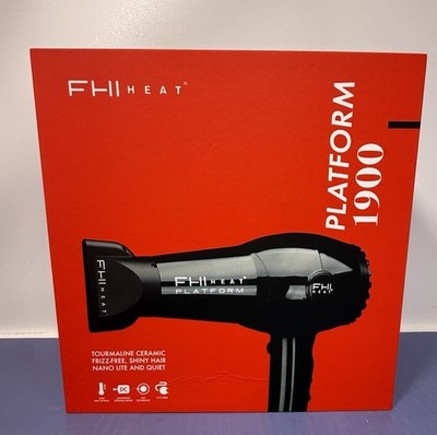 [12451-2] FHI Heat Platform 1900 Nano Pro Hair Dryer Tourmaline Ceramic w/ 3 Attatchments