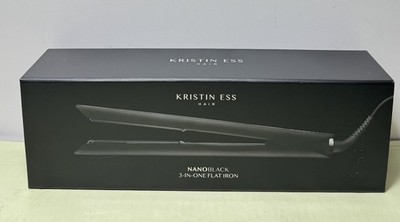 [12518-2] Kristin Ess Nanoblack 3-in-1 Flat Iron - 1" -Brand New