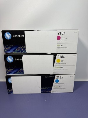 [12563-3] 218A Cyan/Magenta/Yellow Standard Yield Toner Set - 3 Pack - Brand New - 07/25