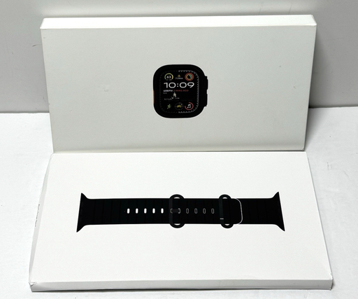 [10008-1] Apple Watch Ultra 49mm GPS +Cell Titanium Case w/ Black Ocean Band MX4P3LW/A