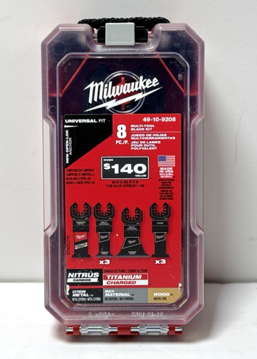[frb] Milwaukee 49-10-9208 Open-Lok Oscillating Multi-Tool Blades 8 Piece Kit-New