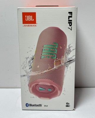 [12984-2] JBL Flip 7 Pink Portable Bluetooth Speaker-New Sealed