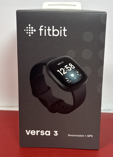 [13031-4] Fitbit Versa 3 Black/Black (FB511BKBK)