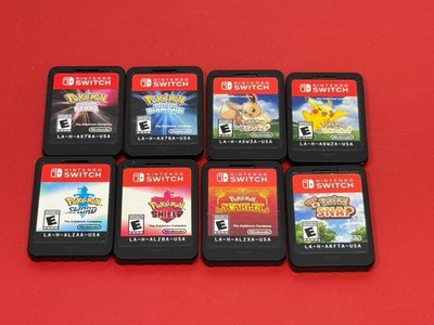 [13323-11] Nintendo Switch Pokemon Games Lot of 8 Scarlet Sword Shield Diamond Pearl