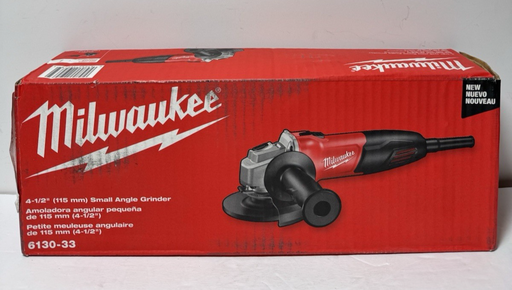 [13208-6] Milwaukee 6130-33 120V AC 7 Amp 4-1/2" Small Angle Grinder with Spanner Wrench