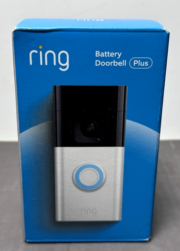 [13350-7] Ring Doorbell Plus Smart Wi-Fi Satin Nickel - Brand New