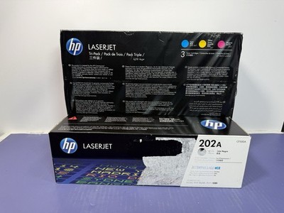 [13455-7] Full 4 Piece HP 202A  CF500A CF501A CF502A CF503A Toner Set - OEM MFD: 2025