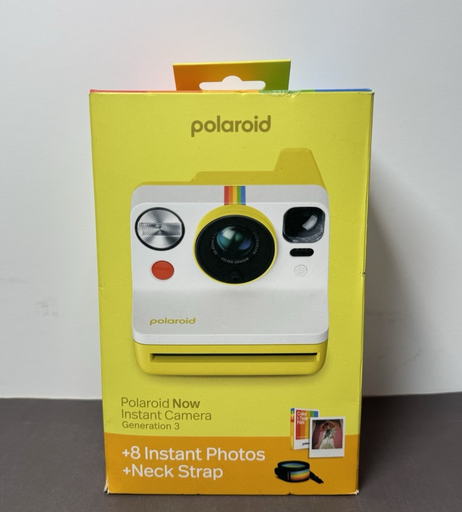 [13570-2] Polaroid Now Generation 3 Instant Camera 8 Instant Photos/Neck Strap - New