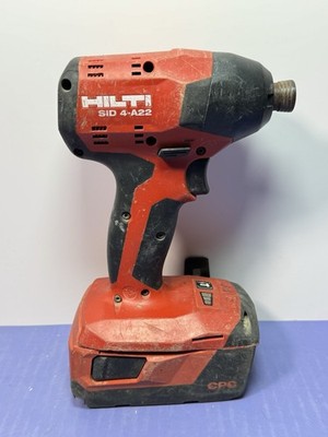 [13907-3] HILTI SID 4-A22 Hex Cordless Impact Driver / B22/4.0 Battery - Preowned