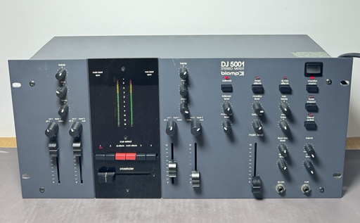 [13073-3] Biamp DJ-5001 Stereo Mixer Rack Mount Vintage DJ Audio Mixer