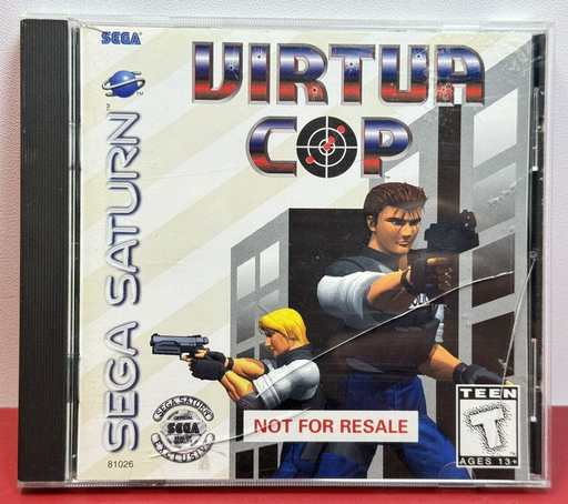 [freebie] Virtua Cop (Sega Saturn, 1995) Not For Resale Complete Vintage Sega Saturn