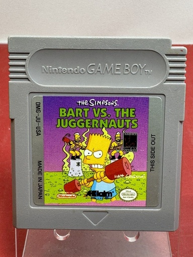 [8798] The Simpsons: Bart vs. The Juggernauts Nintendo Game Boy - Authentic Working