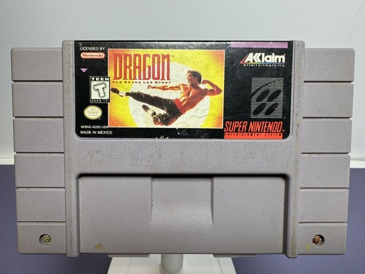 [8567-1] Dragon The Bruce Lee Story SNES Super Nintendo Authentic Game Cart ONLY - TESTED