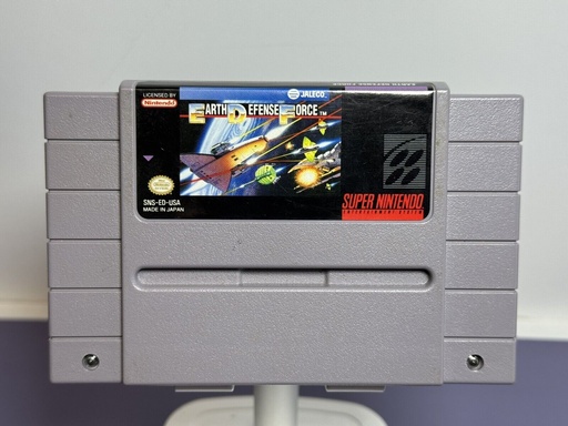 [8567-1] NICE SNES Super Earth Defense Force Jaleco Super Nintendo Video Game Tested