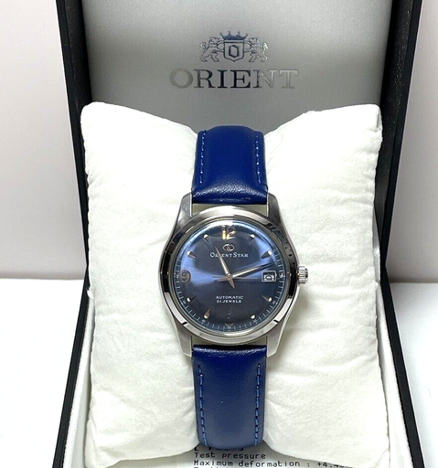 [7426-2] Orient Star Automatic 21 Jewels Blue Dial  Watch Japan 597302-70
