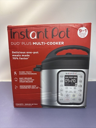 [9121-2] Instant Pot DUO Plus 6qt 9-in-1 Multi- Use Programmable Slow Cooker