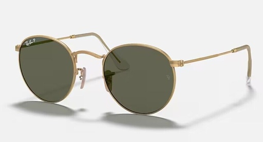 [9105-1] Ray-Ban Sunglasses RB3447 Round Metal Gold Frame Green Classic Lens 50mm Unisex