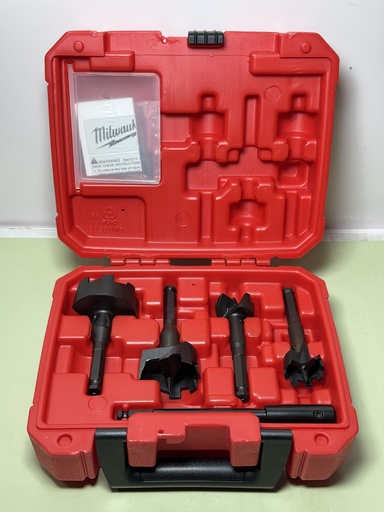 [9310-2] Milwaukee 49-22-0135  4pc Contractor Selfeed Bit Kit (New/ Open Box)