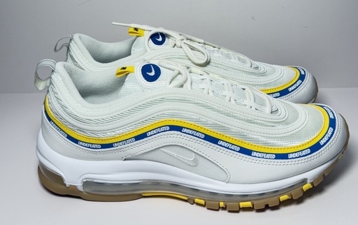 [9346-1] Nike Air Max 97 Undefeated UCLA Sail White Blue Gold DC4830-100 US Men's 11