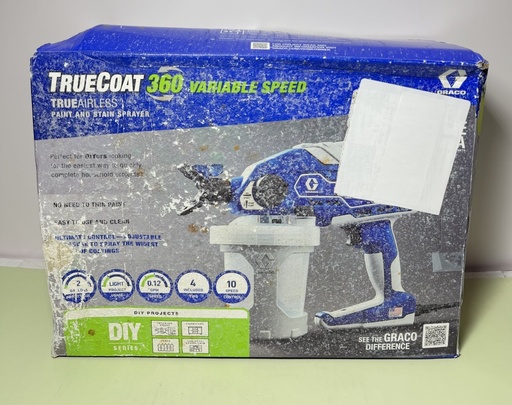 [9363-2] New Graco TrueCoat 360 VS Airless Paint Sprayer- 26D283 *Box Damaged*