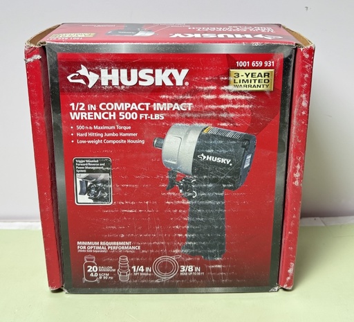 [9494-6] HUSKY H4435 1/2" Compact Impact Wrench Air Tool 1001659931 New