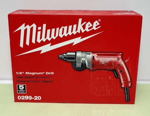 [9623-1, 9714-4, 9749-3] Milwaukee 0299-20 120V AC 1/2-Inch Magnum Drill 0-850 RPM w/ Chuck Key