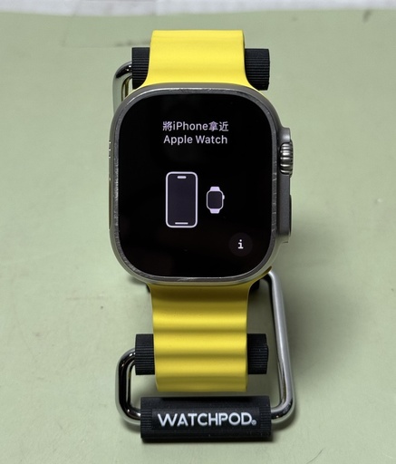 [9528-1] Apple Watch Ultra 49MM Titanium (GPS + Cellular) A2622- 1st Gen w yellow band