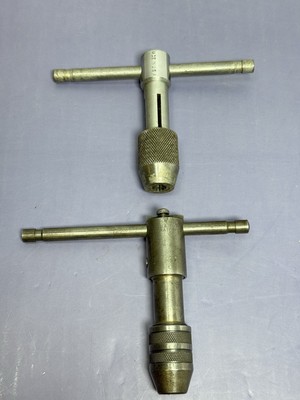 [9220-11] VINTAGE GTD Craftsman No9-4065 2 PC MACHINIST T HANDLE TAP WRENCH LOT