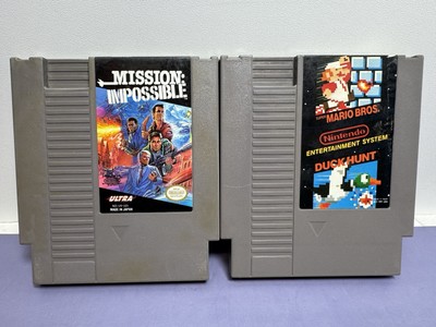 NES Game Lot - Mission Impossible & Duck Hunt Combo