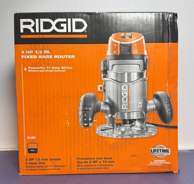 Ridgid R22002 11 Amp 2 HP 1/2 in. Corded Fixed Base Router
