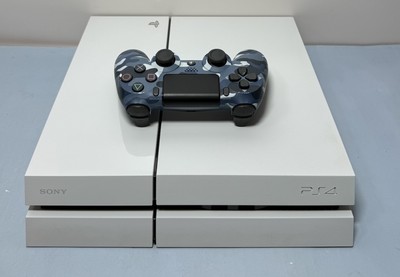 [10068-1] Sony PlayStation 4 PS4 White 500GB Video Game Console CUH-1115A w/ Controller