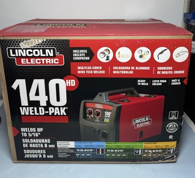 [10080-1] Lincoln Electric 140 Amp MIG and Flux-Core Wire Feed Welder 140HD K2514-1-New