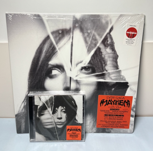 [10127-12] Lady Gaga – Mayhem [Target Exclusive Opaque Yellow Vinyl + CD] NEW SEALED 2024
