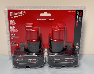 [8767-3] Milwaukee 48-11-2412 M12 RedLithium XC3.0 2-Pack