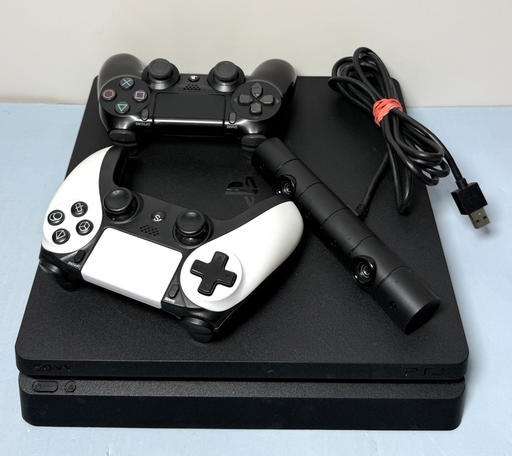 [10132-1] Sony PlayStation 4 Slim 1TB Black Home Gaming Console -Works Great