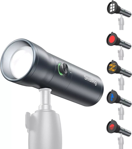 [10468-3] SmallRig RF 10C Mini Spotlight RGB LED Video Light 7500mAh 4 Color Flashlight