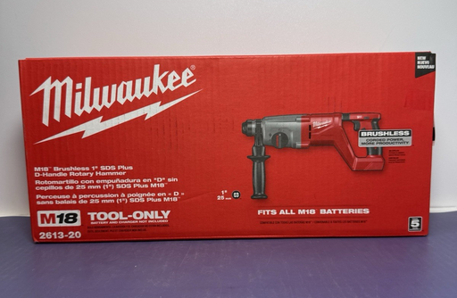 [10522-3] Milwaukee 2613-20 M18 18V Brushless SDS Plus D-Handle Rotary Hammer