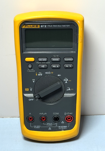 [10496-1] FLUKE 87V TRUE RMS MULTIMETER W/ LEADS - TESTED