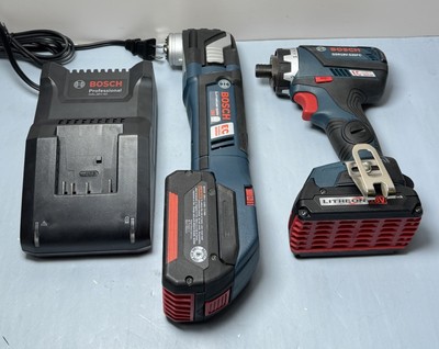 [10496-2] Bosch 18V Set GSR18V-535FC Drill Driver (No Heads) +MXH180 Multi +Batt +Charger