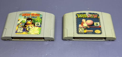 [10623-11] Yoshi’s Story & Diddy Kong Racing N64 Authentic Lot Tested Fair Condition Wear