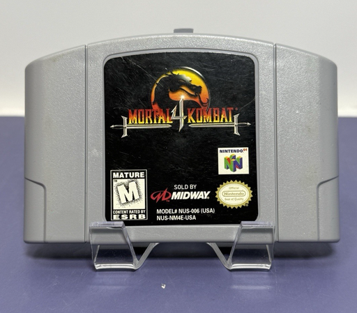 [10872-1] Mortal Kombat 4 (Nintendo 64, 1998) N64 Authentic Tested